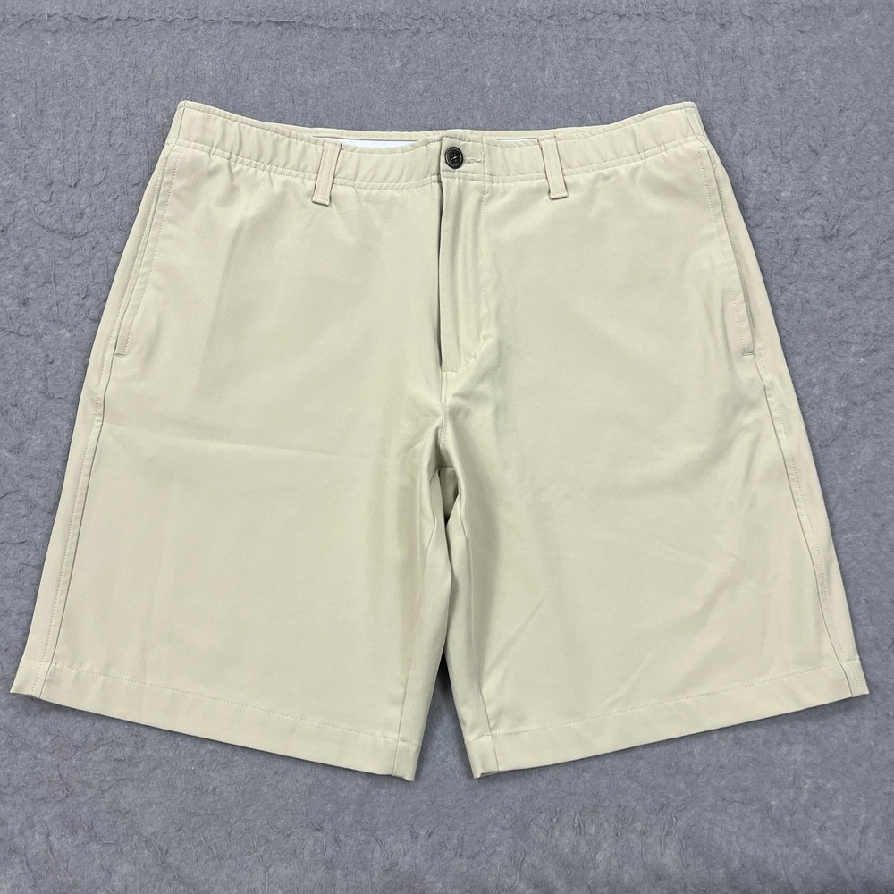 Under Armour Shorts Men's 36 Beige Lightweight Performance UA Golf 10"‎ Chino